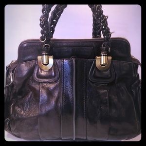Chloe Chocolate Satchel Large